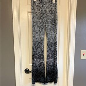 Patrons of Peace Black and Gray Flare Pants